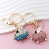 SHIDXIB 2Pcs Women Pig Pink and Blue Keychain Cute Keychain