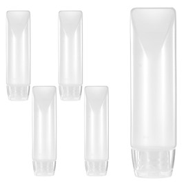 Piriuuo Piriuuo 5 Pcs 1 oz Refillable Toothpaste Tubes, Empty Travel Bottles Small Travel Squeeze Bottle Reusable Mini Lotion Bottles Makeup Containers Travel Dispensers Bottles for Toiletries