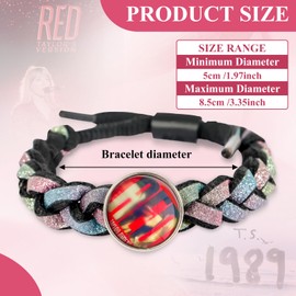 KufaerBeam Taylor Quotes Merch Music Lover Bracelet, Gifts For Fans, Girls, Teen, Daughter, Women, Cute Bracelets (E)