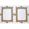Unbranded {4} *FRILLY SCALLOP FRAME* Picture Frames Chipboard Die Cuts