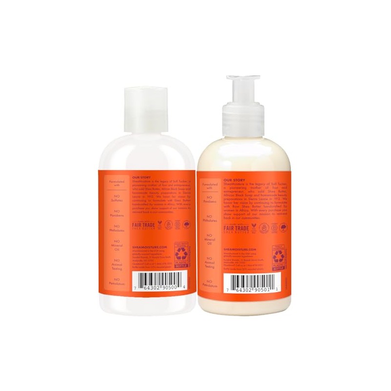 Shea Moisture Mango Zanahoria para niños, extra nutritivo, juego de