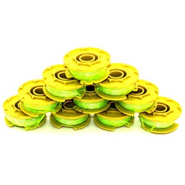 10PKS String Trimmer Spool Line Replaces Ryobi One Plus+ 18V 24V 40V AC80RL3 Cordless Trimmers, Pre-Wound Weed Eater String Trimmer
