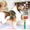 Double-Sided Slicker Hair Grooming Brush for Cats & Dogs, All
