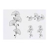 4 x 'Ginkgo Biloba Leaf' Temporary Tattoos - Water Resistant,