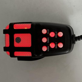 Byttlerom Mic PA System Emergency Amplifier Hooter Police Siren Air Horn Tone Car Horn Car Warning Alarm Speakers Loud Replacement Accessories B