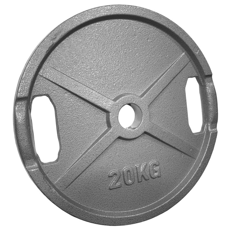 POWER EXTREME Cast Iron Weight Plates with 2 Grip Holes,