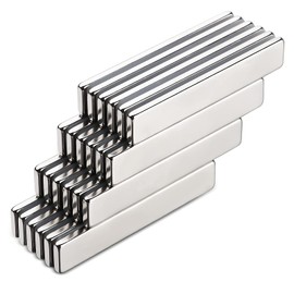 Nikou Neodymium Magnets Strong, Pack of 24 Powerful Rare Earth Magnets Bar Magnets 60 x 10 x 3 mm for Fridge Whiteboard Scientific Crafts
