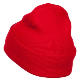 Mario Luigi Wario Waluigi Embroidered Long Beanie - Red OSFM