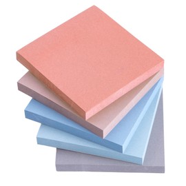 M&G Sticky Notes, 5 Pads 400 Sheets, 3x3 inch Post its Aesthetic Vintage Colors, Self-Stick Note Pads, Colored Sticky Notes for Home School Offices and Daily Life 80 Sheets/Pad