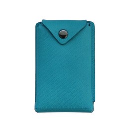 Abrasas Thin Card Case, Made in Japan, Turquoise