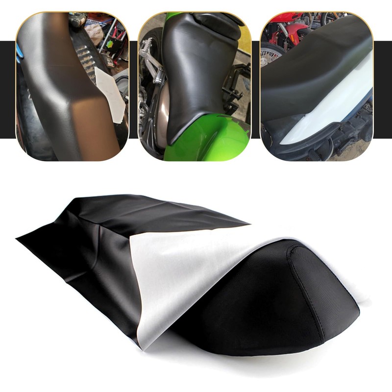 Downhill 1 PC Motorcycle Seat Cover, PU Leather Scratch-resistant and