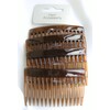 4 x Brown/Tort Plastic Hair Comb Slide Bridal Accessory