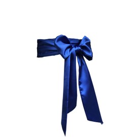 Eyrie Banda de vestir para ocasiones especiales, cinturón de novia, banda de boda, 4 pulgadas de ancho, doble cara, Azul Real, M