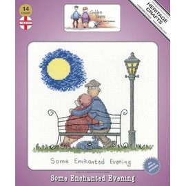 Heritage Crafts Aida An Enchanted Evening Counted Cross Stitch Kit