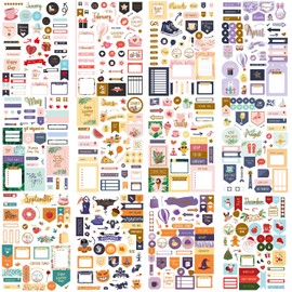 Planner Stickers for Planning, 1200+ Monthly Motivational Seasonl Holiday Festival Journal Stickers for Fun Planninng and Inspirational Organization