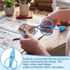 Mini Scissors, 4 Pack Small Craft Set with Silicone Caps