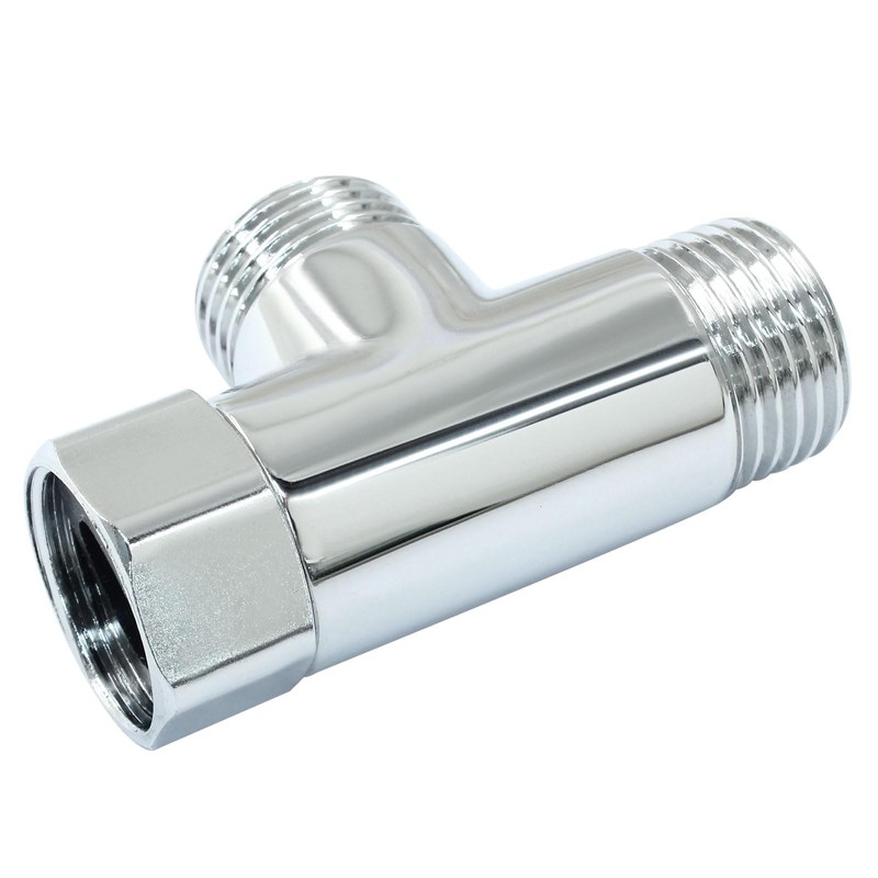 Hordion T Valve Adapter, G1/2" 3 Way Diverter Hose Fitting