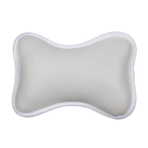 Heallily Bath Pillow 1 Piece Soft Bath Pillow Support Pillow with Suction Cups for Neck and Shoulder Support Pillow (Blue), White, Size 1