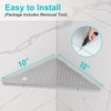 Qeke 10" Bathroom Corner Shelf, 2 Pack Recessed Shower Shelf