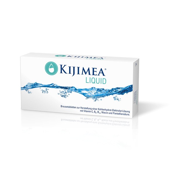 Kijimea® Liquid - To Improve Fluid Absorption - Dietary Supplement for Making a Carbohydrate Electrolyte Solution with Vitamins and Pantothenic Acid - 40 Effervescent Tablets