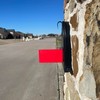 Solid Red Mailbox Flag Front Mount Left or Right Opening