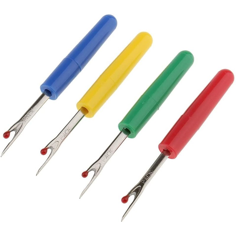 zalati Seam Rippers, 4pcs Stitch Thread Unpicker Tool with Plastic