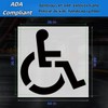 36’’x36’’ Handicap Parking Stencil for Painting, ADA Compliant, Reusable Silicone