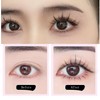 GRTUFOBA 5 Pairs 3D Natural Top Eyelashes Transparent Shaft Soft