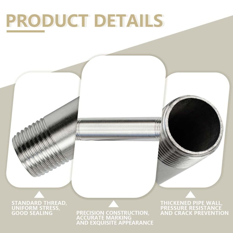 Bwintech 2 x 200 mm 3/4 inch male thread ×