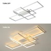 GEADI Modern Dimmable Ceiling Light,35.4" White Led Ceiling Light Fixtures