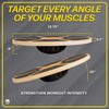 URBNFit Balance Board Trainer - Wooden Wobble Balancing Board for