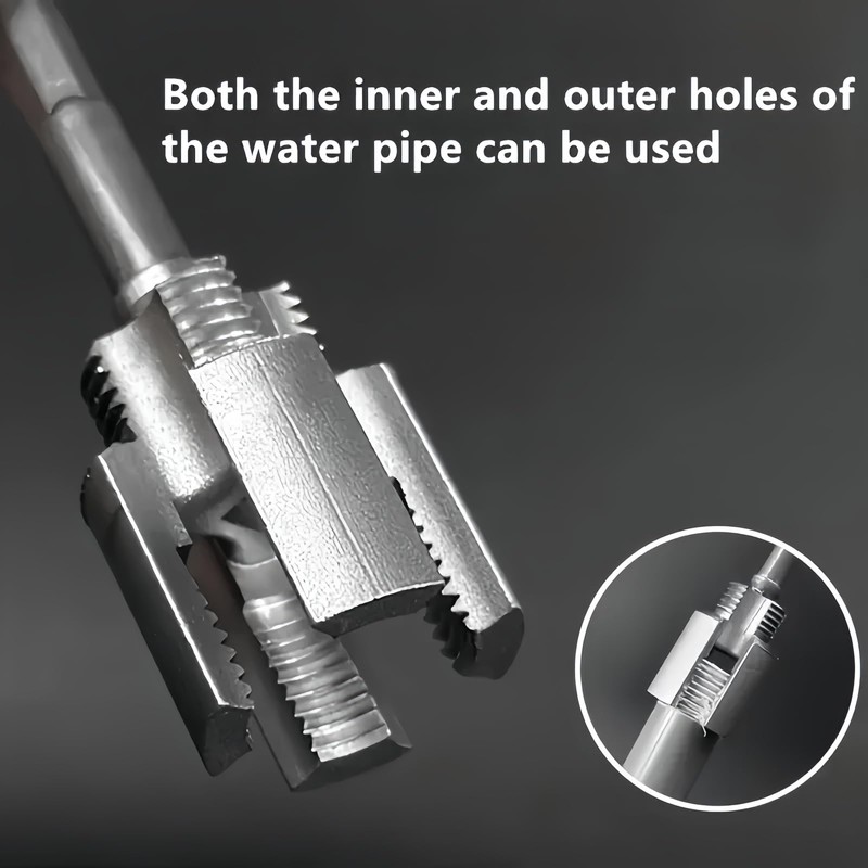 QinZiEn 2pc Pipe Threading Tool, Pipe Thread Cutting Tool,Integrated Internal