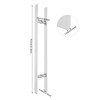 TFCFL 31 Inch Push Pull Door Handle, Long Double-Sided H