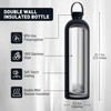 Exllena Insulated Water Bottles 1.5l with Handle Lid and Carabiner,