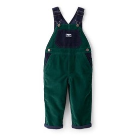 Oshkosh Boys World's Best Overalls, Green Corduroy, 3T
