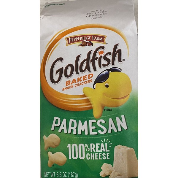 Pepperidge Farm Goldfish PARMESAN Baked Snack Crackers 6.6 oz Bag