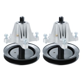 Youxmoto (2Pcs) 618-04822 Spindle Assembly with Pulley Compatible with MTD Troy-Bilt Cub Cadet 42'' Deck LTX1040 LTX1042 RZT42, Replaces 918-04822B 618-04822A 618-04822B 918-04889 91804889A