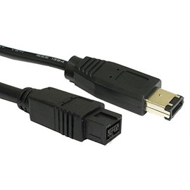 Firewire IEEE1394B 800 to 400 9 Pin to 6 Pin Cable Lead - 2M / Black