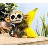 Ebros Gift Furrybones Baby Munky Monkey Loves Banana Voodoo Skeleton