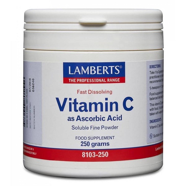 LAMBERTS VITAMIN C POWDER 250GRAMS