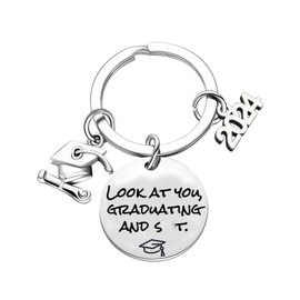 Ghloyza Graduation Keyring Graduation Gifts Garaduation key chain for Graduate Student Friend Graduation Gifts for Her Him