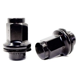 Set of 20 Veritek 14x1.5mm OEM Style Factory 1.80 Inch 7/8 22mm Hex Mag Washer Replacement Black Lug Nuts for Toyota Sequoia Landcruiser Tundra Lexus LX
