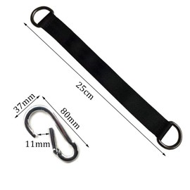 LINRPZYH 2 Pcs Swing Hanging Straps Adjustable Hammock Straps Tree Swing Straps Hanging Kit with Carabiner for Tree Swing Seat Hammock Plank 25cm