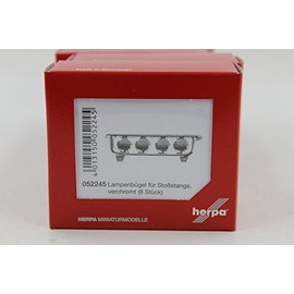 herpa 052245 - Lampenbügel für Stoßstange, verchromt, Inhalt 8 Stück