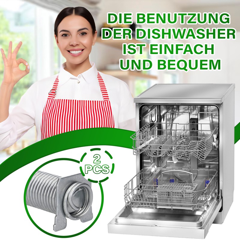 Dishwasher Hinge and Spring Repair Kit Compatible with Original Code