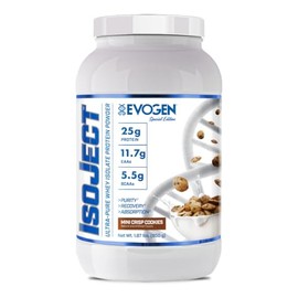 Evogen Isoject - Aislado de Proteína de Suero | De Ultrapura en Polvo con Enzimas Ignitor, Bcaa y Eaa | Absorción y Recuperación Mejoradas | Mini Cris