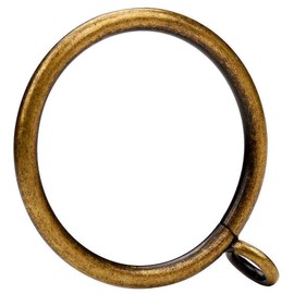 JushengXMX 36 Pcs Antique Bronze 1.5-Inch Inner Diameter Metal Curtain Rings with Eyelets,Fits Up to 1 1/4-Inch Rod