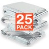 Altland 25 Pack of Emergency Blankets - Individually Packaged Silver