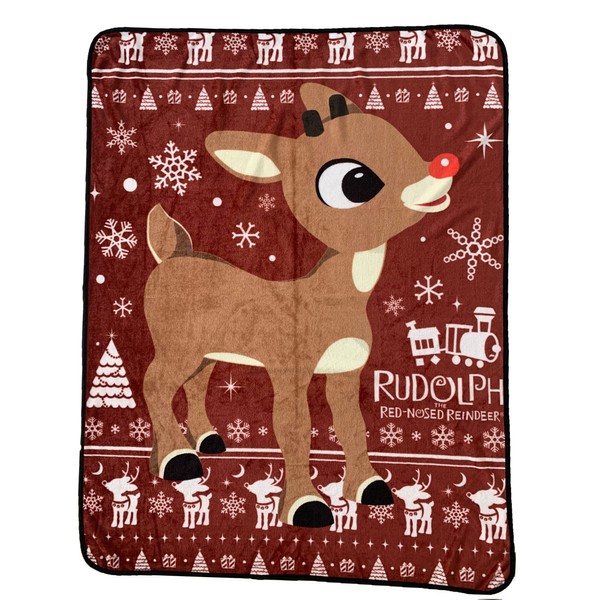 Rudolph The Red-Nosed Reindeer Classic Blanket Throw