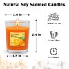 24 Pack Scented Votive Candles, Glass Soy Wax Candles for